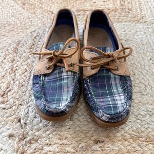 Tartan Sperry loafers